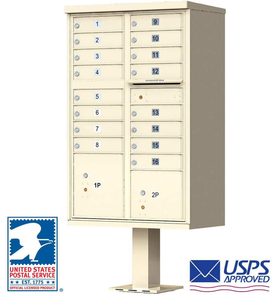 Florence CBU Cluster Mailbox – 16 Tenant Doors, 2 Parcel Lockers Product Image