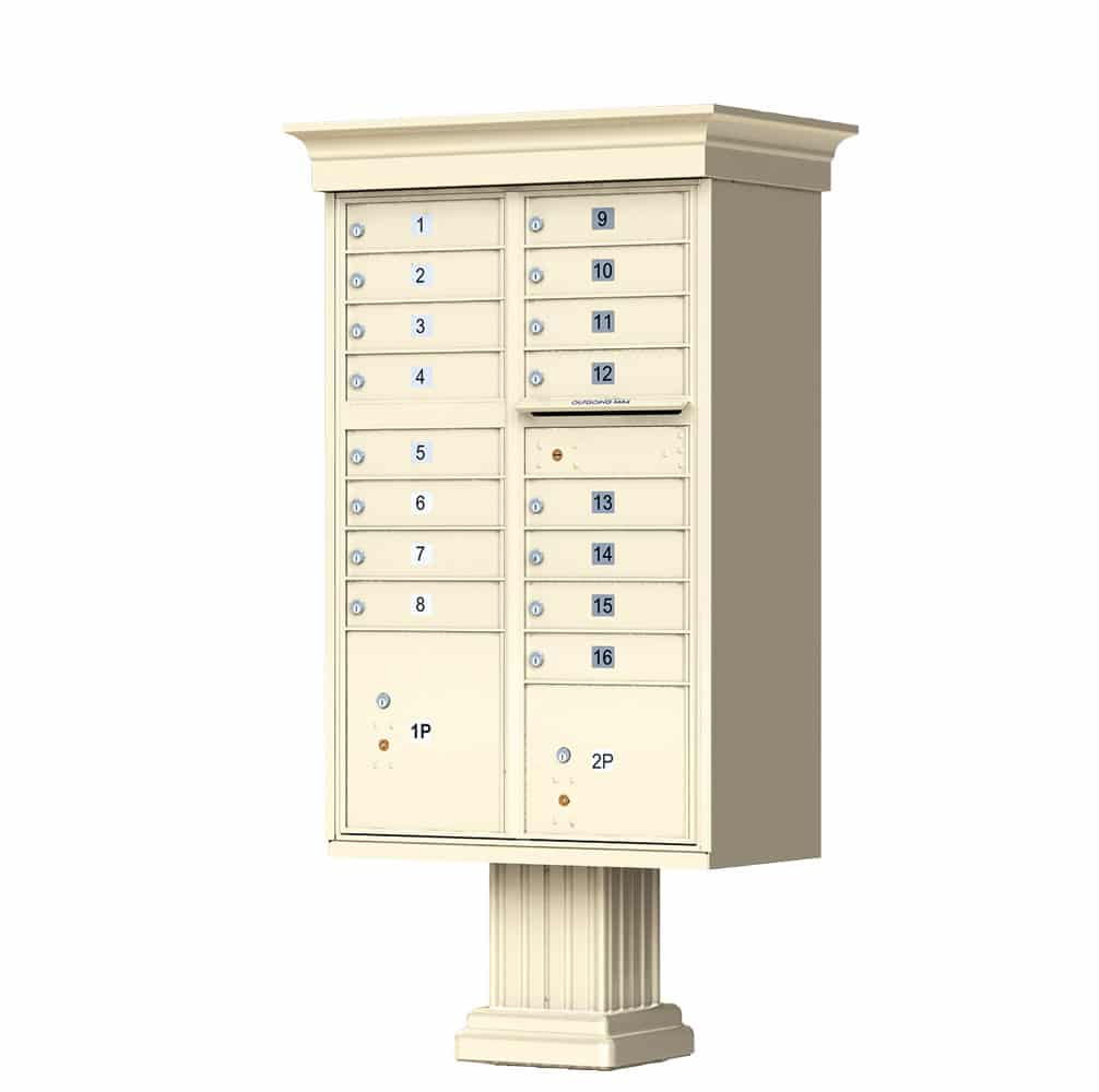 Florence CBU Cluster Mailbox – Vogue Classic Kit, 16 Tenant Doors, 2 Parcel Lockers Product Image