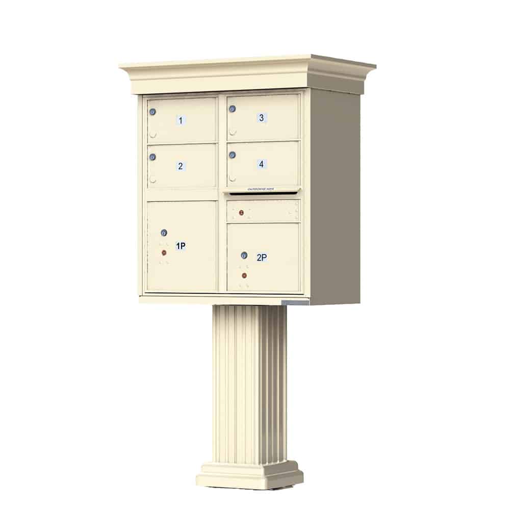 The Florence CBU Cluster Mailbox - 4 Tenant Doors, 2 Parcel Lockers Product Image