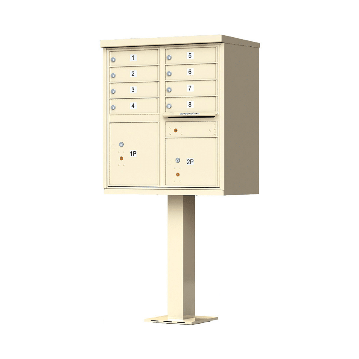 Florence CBU Cluster Mailbox – 8 Tenant Doors, 2 Parcel Lockers Product Image