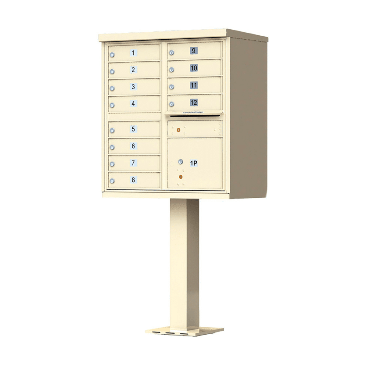 Florence CBU Cluster Mailbox – 12 Tenant Doors, 1 Parcel Locker Product Image