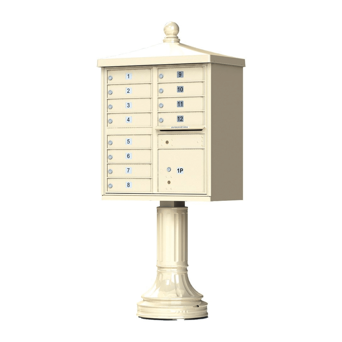 Florence CBU Cluster Mailbox – Vogue Traditional Kit, 12 Tenant Doors, 1 Parcel Locker Product Image