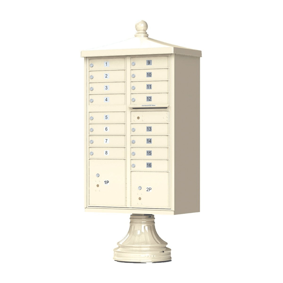 Florence CBU Cluster Mailbox – Vogue Traditional Kit, 16 Tenant Doors, 2 Parcel Lockers Product Image