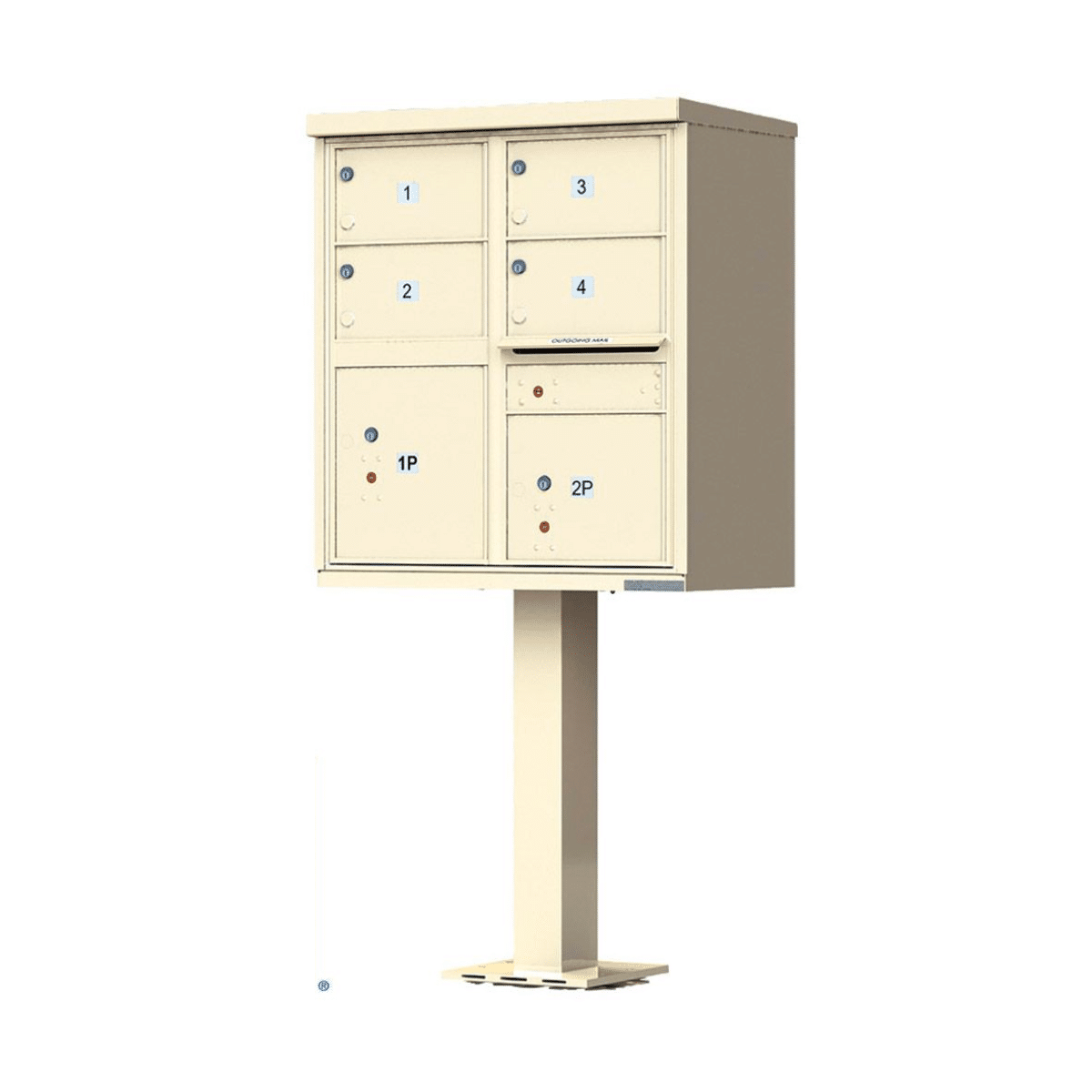 Florence CBU Cluster Mailbox – 4 Tenant Doors, 2 Parcel Lockers Product Image
