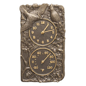 Whitehall Cardinal Clock Thermometer French Bronze