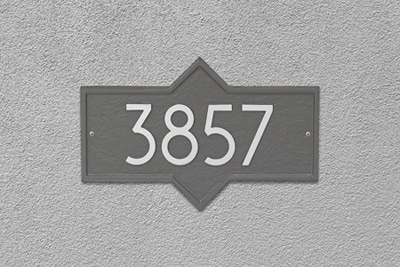 Whitehall Modern Hampton Address Plaque Installed