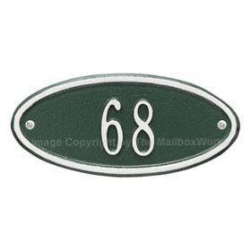 Whitehall Petite Madison Oval Green Silver