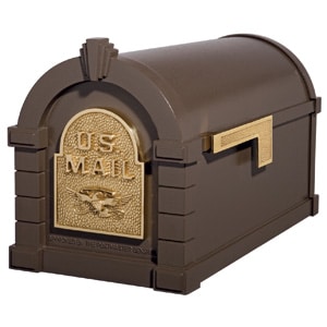 Eagle Keystone Mailbox Metallic Bronze Brass