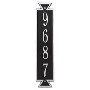 Whitehall Exeter Vertical Plaque Black Silver