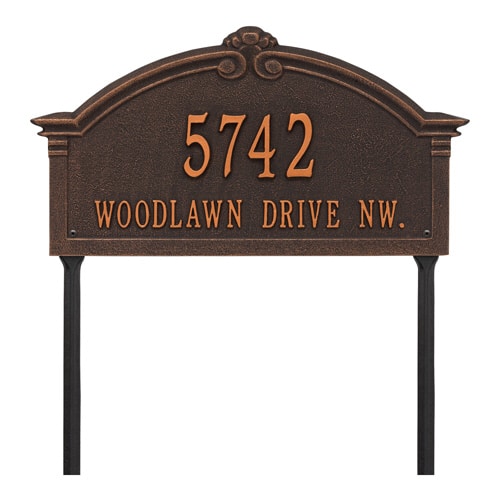 Whitehall Roselyn Lawn Marker Address Plaque Product Image