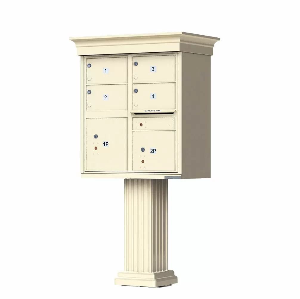 Florence CBU Cluster Mailbox – Vogue Classic Kit, 4 Tenant Doors, 2 Parcel Lockers Product Image