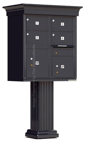 Florence CBU Cluster Mailbox – Vogue Classic Kit, 4 Tenant Doors, 2 Parcel Lockers Product Image