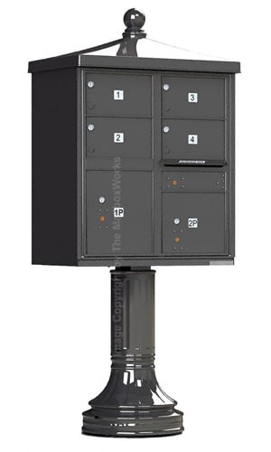 Florence CBU Cluster Mailbox – Vogue Traditional Kit, 4 Tenant Doors, 2 Parcel Lockers Product Image