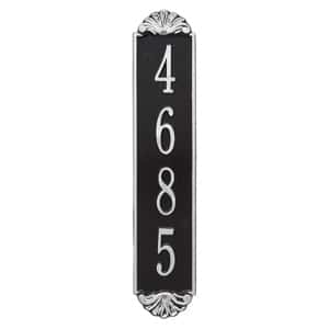 Whitehall Shell Vertical Plaque Black Silver