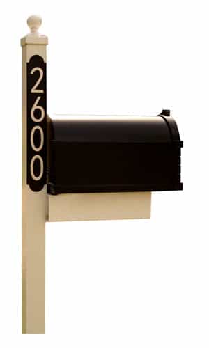 Vertical Safety 911 Reflective House Numbers for Mailbox Post Product Image