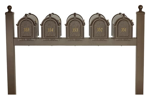 Whitehall Capitol Mailboxes with Quint Post Product Image