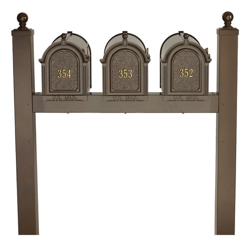 Whitehall Capitol Mailboxes with Triple Post Product Image