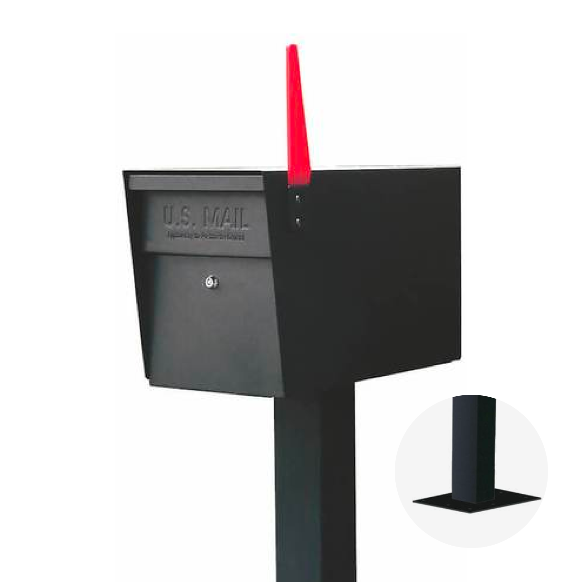 Mail Boss Mail Manager Pro Locking Mailbox With Surface Mount Post
