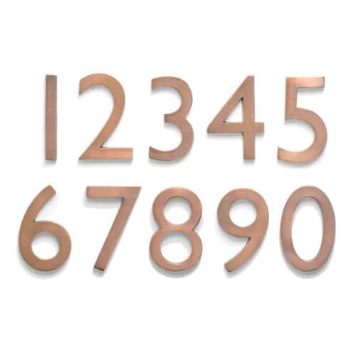 Laguna Antique Copper 4 Inch House Numbers Product Image