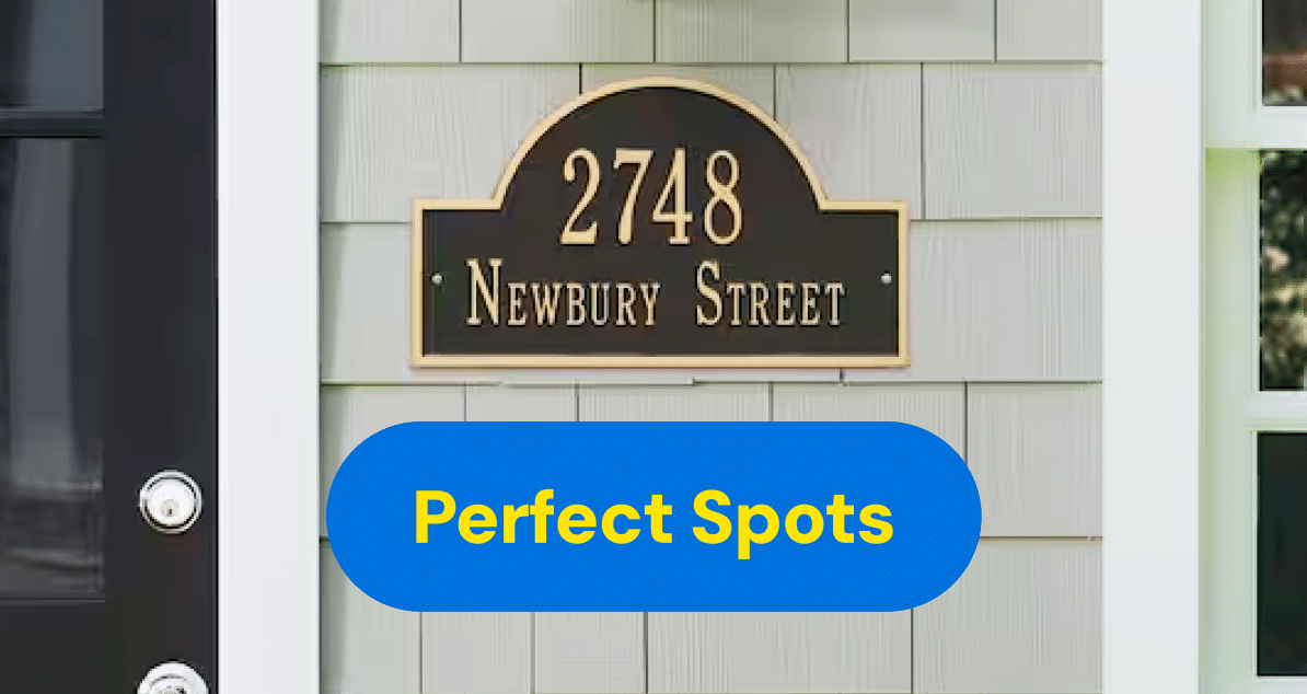 Perfect Spots for House Numbers: Boost Your Curb Appeal