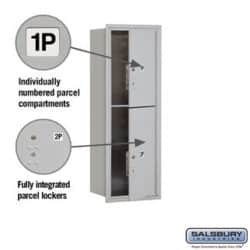 Integrated parcel lockers
