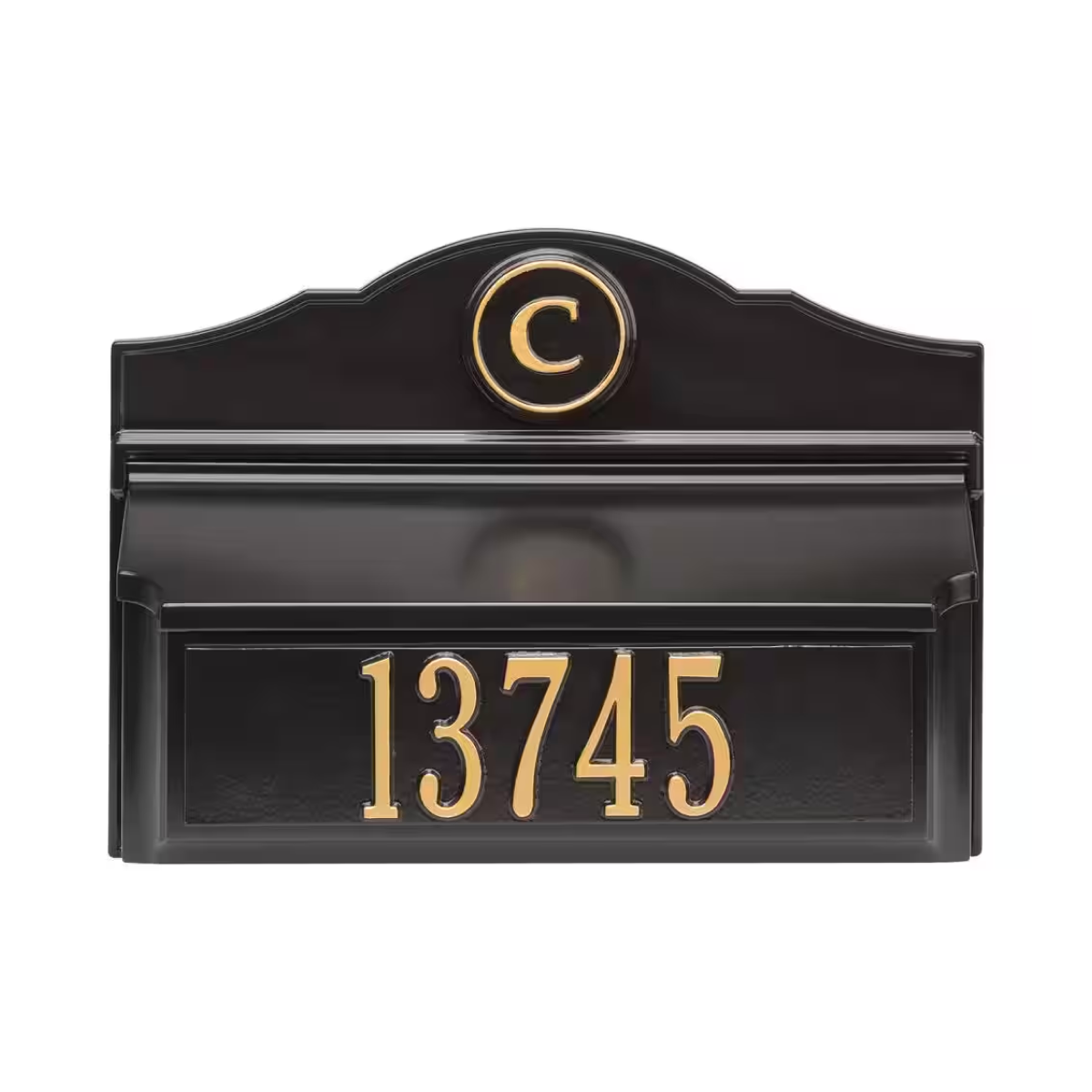 Whitehall Colonial Wall Mount Mailbox Package 1 (Mailbox, Plaque & Monogram) Product Image