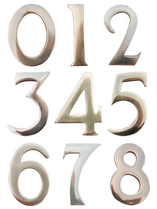 3″ Brass Numbers (Adhesive Back) Product Image