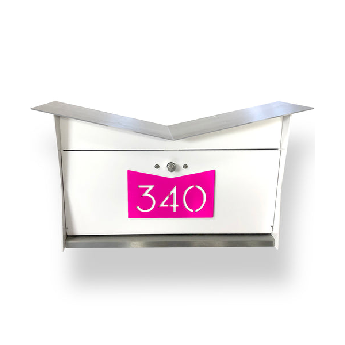 Butterfly Box in Arctic White – Wall Mount Mailbox Product Image
