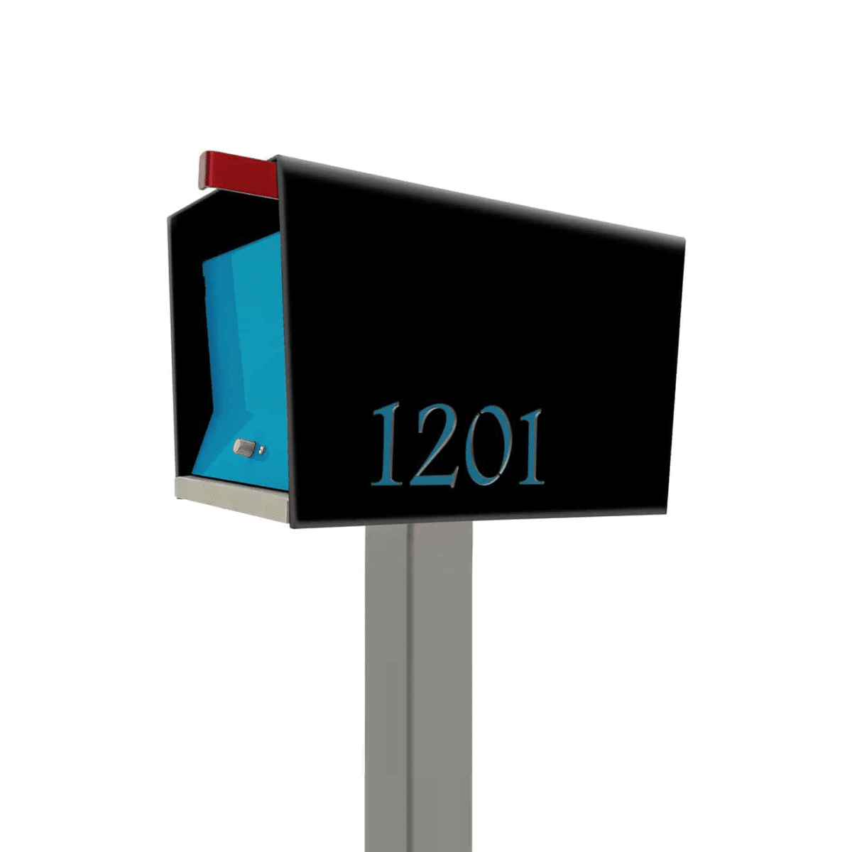 The Original UptownBox in Jet Black – Modern Mailbox Product Image