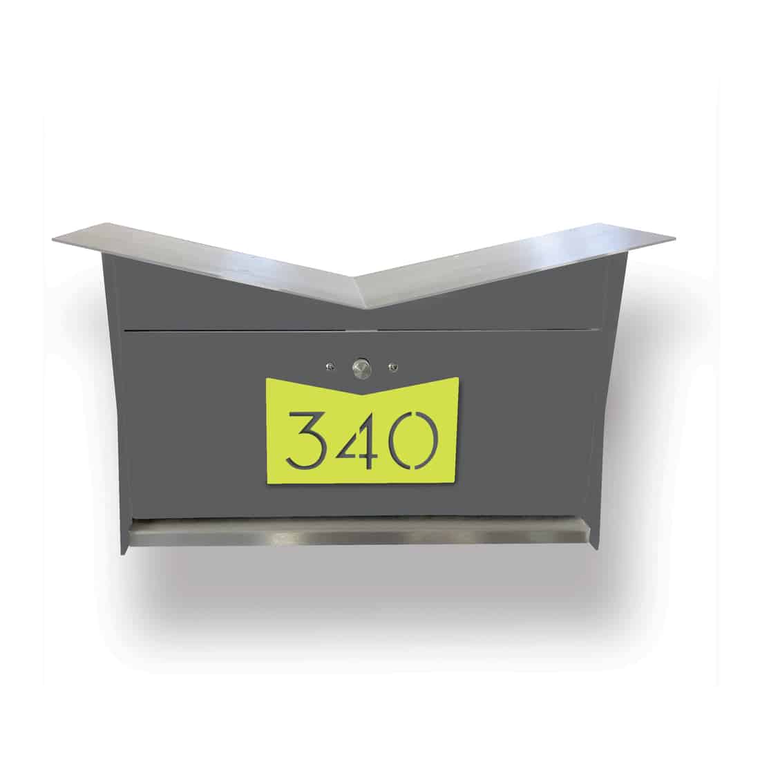 Butterfly Box in Designer Gray – Wall Mount Mailbox Product Image