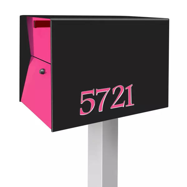 The UpTown Box Locking Package Dropbox in JET BLACK – Modern Mailbox Product Image